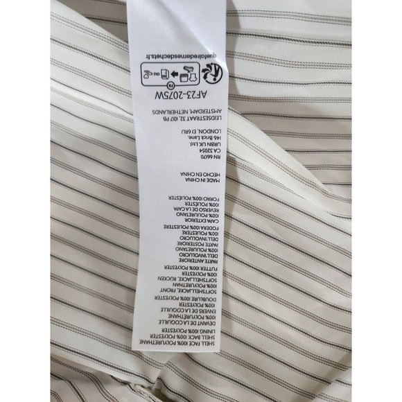 NWT By Anthropologie Nico Faux Leather Double Breasted Blazer Size XXS Ivory - Picture 7 of 9